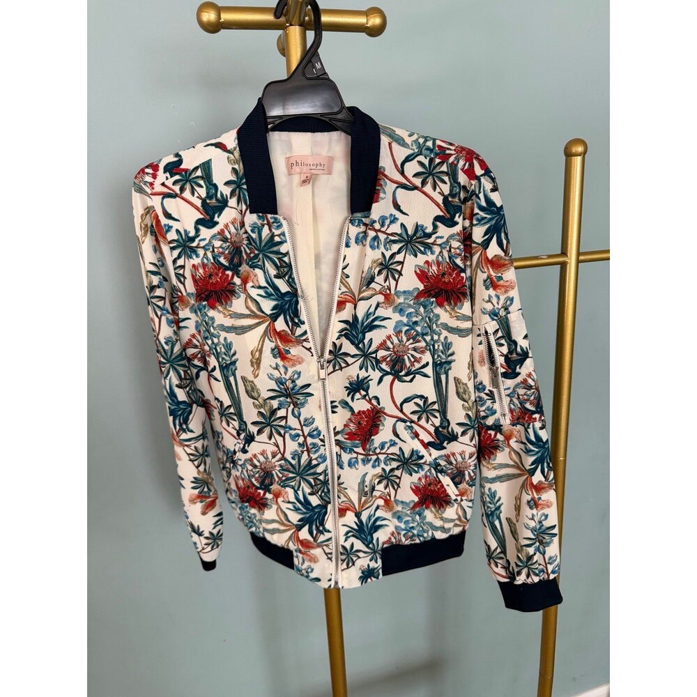 Women’s philosophy jacket size small bomber jacket cottage core